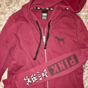Victoria’s Secret Pink Burgundy Hoodie